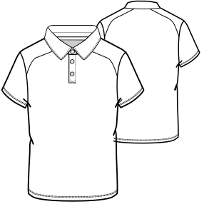 Fashion sewing patterns for MEN T-Shirts Polo 9429